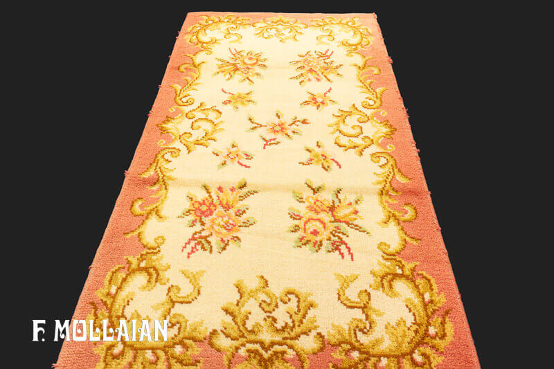 Vintage European Woolen Savonnerie Rug (141x72 cm)